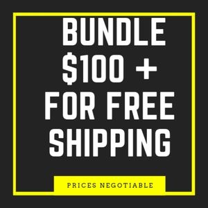 Bundle$100+ for free shipping